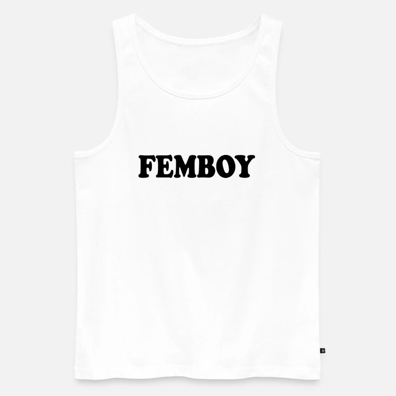 Femboy - Premium økologisk Tanktop for menn - hvit