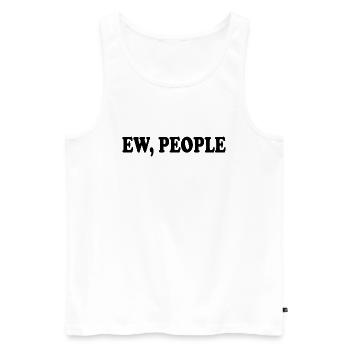 ew people - Männer Premium Bio Tank Top - Weiß - Vorne - AI Model Male 178 light (178cm)