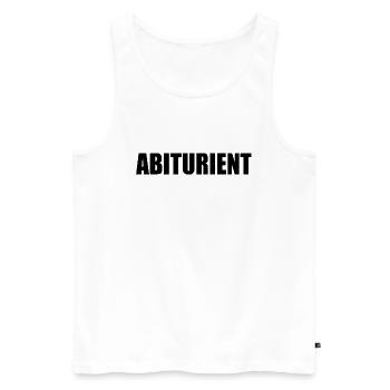 abiturient - Männer Premium Bio Tank Top - Weiß - Vorne - Michal (187cm)