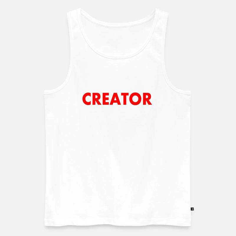 Creator - Männer Premium Bio Tank Top - Weiß