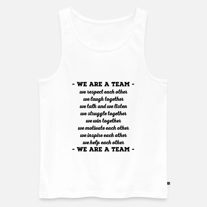 Team - Männer Premium Bio Tank Top - Weiß