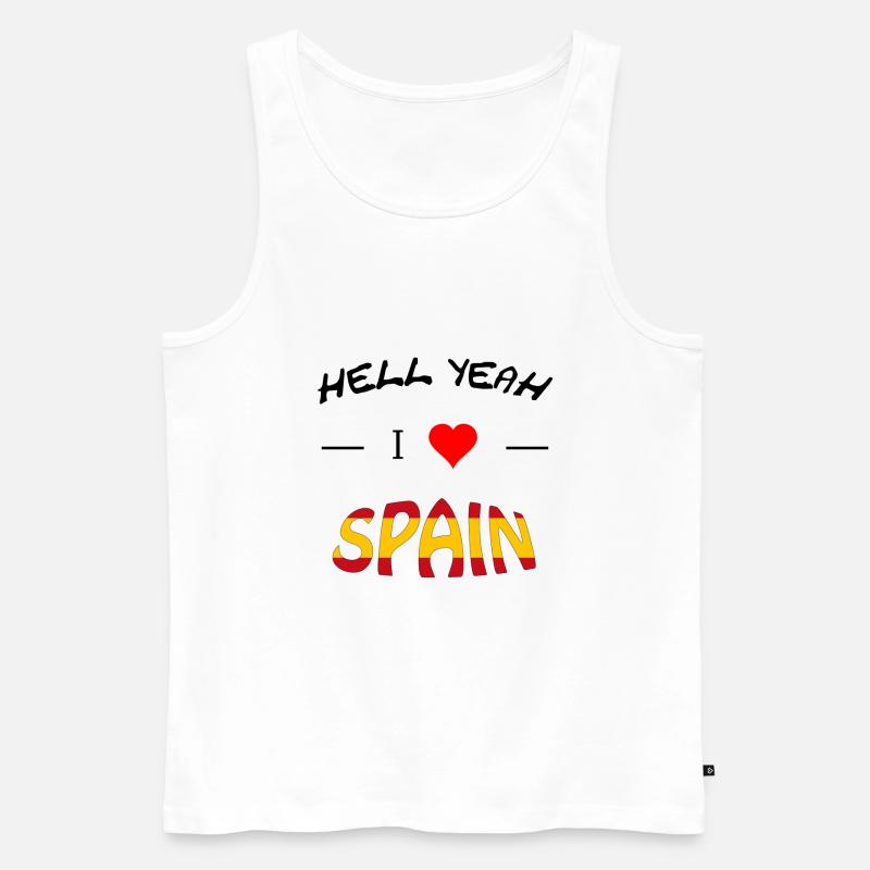 Spanien Spain - Männer Premium Bio Tank Top - Weiß