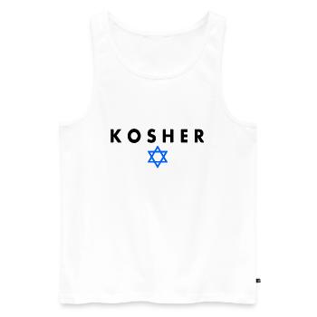 Kosher - Débardeur bio Premium Homme - blanc - Devant - Michal (187cm)
