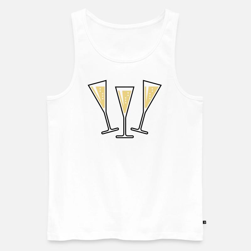 XAufUnsDrei! (2) - Männer Premium Bio Tank Top - Weiß