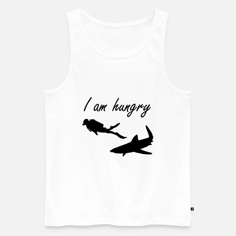 Diving Tauchen Taucher - Männer Premium Bio Tank Top - Weiß