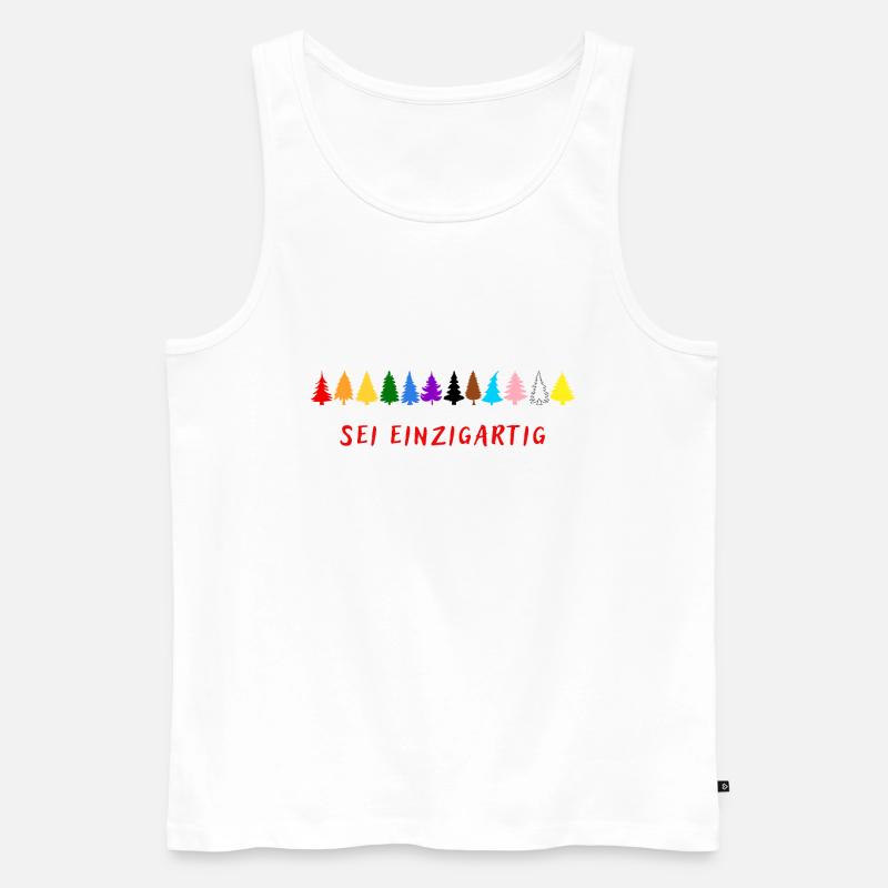 Sei einzigartig! LGBTQ - Männer Premium Bio Tank Top - Weiß
