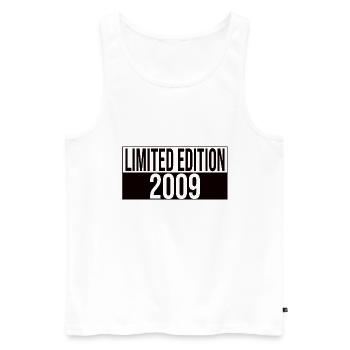 Limited Edition 2009 Geburtstag Geschenkidee - Männer Premium Bio Tank Top - Weiß - Vorne - Michal (187cm)