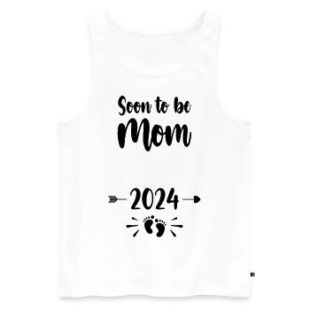 Mom Soon To Be Mommy 2024 Mother Pregnant Kids Mot - Men's Premium Organic Tank Top - white - Front - Michal (187cm)