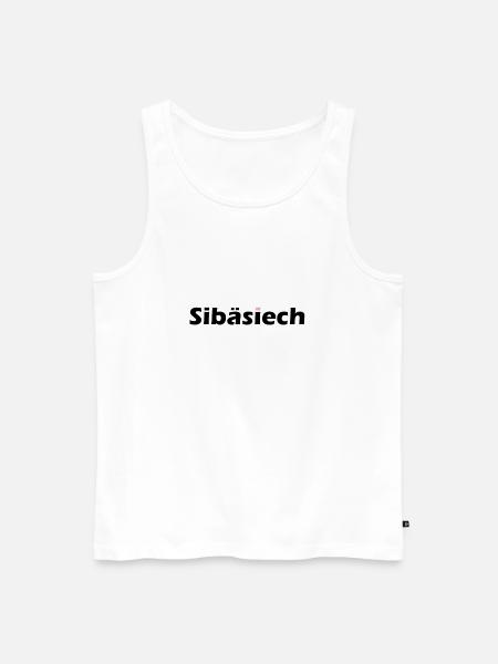 Sibäsiech - Männer Premium Bio Tank Top - Weiß