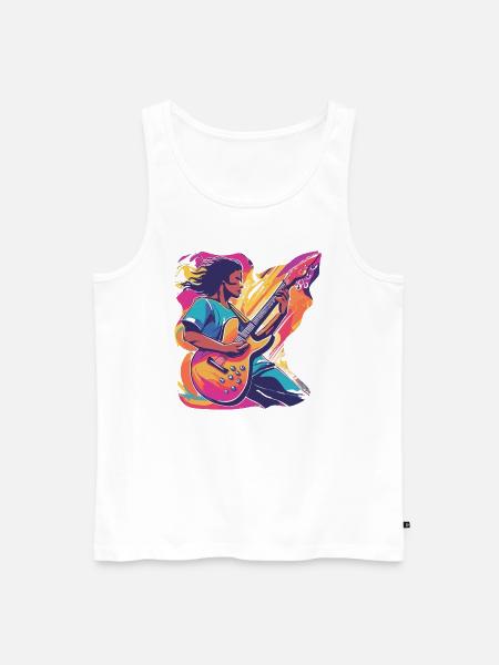 Vibrant Passion - Männer Premium Bio Tank Top - Weiß