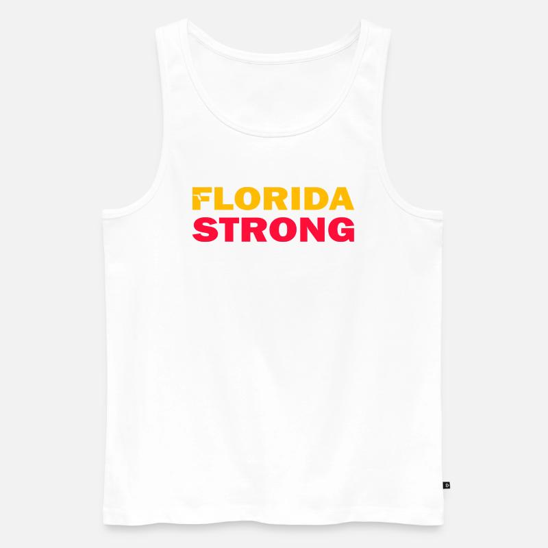 Florida Stark - Männer Premium Bio Tank Top - Weiß