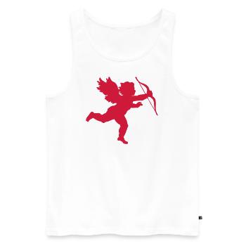 Angel Collection - Men's Premium Organic Tank Top - white - Front - AI Model Male 178 light (178cm)
