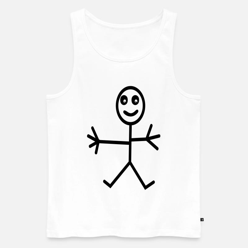 Comic - Männer Premium Bio Tank Top - Weiß