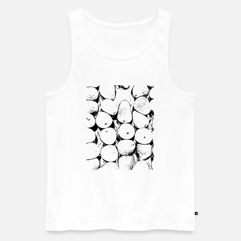 Birne - Männer Premium Bio Tank Top - Weiß