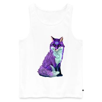 Fuchs - Männer Premium Bio Tank Top - Weiß - Vorne - Michal (187cm)