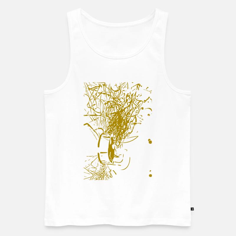 Conception abstraite - Débardeur bio Premium Homme - blanc