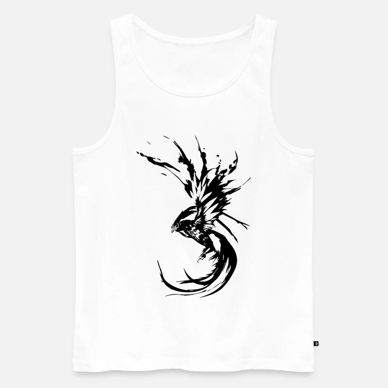 Phönix-Mythischer Vogel - Männer Premium Bio Tank Top - Weiß