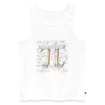 Pi Day Feier Zahlenmuster Mathe Begeisterung - Männer Premium Bio Tank Top - Weiß - Vorne - Michal (187cm)