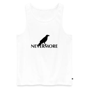 Nevermore-2 - Männer Premium Bio Tank Top - Weiß - Vorne - AI Model Male 178 light (178cm)