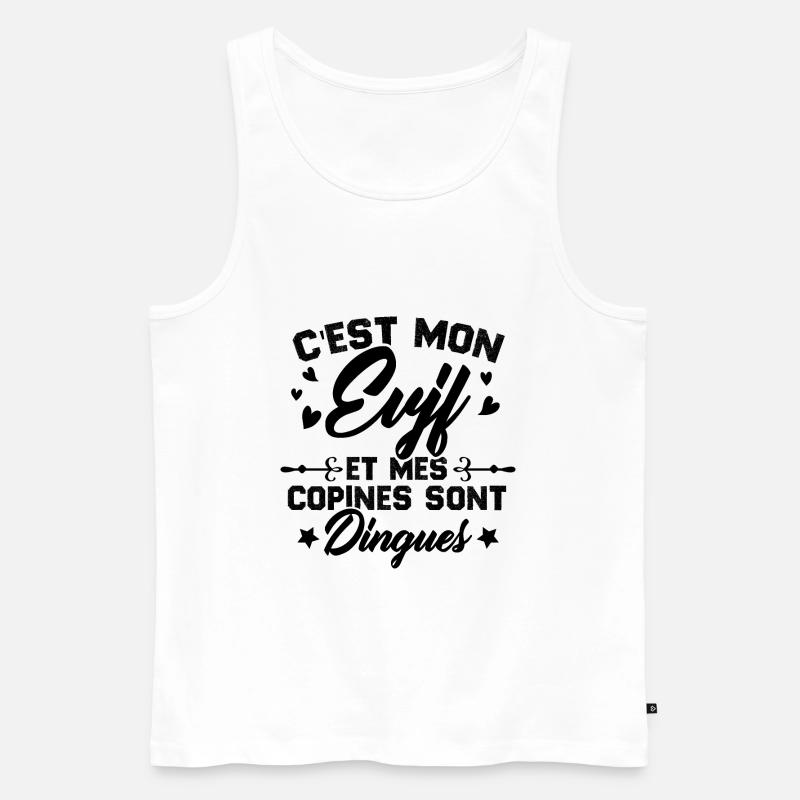 C'est Mon EVJF et mes copines sont dingues - Débardeur bio Premium Homme - blanc
