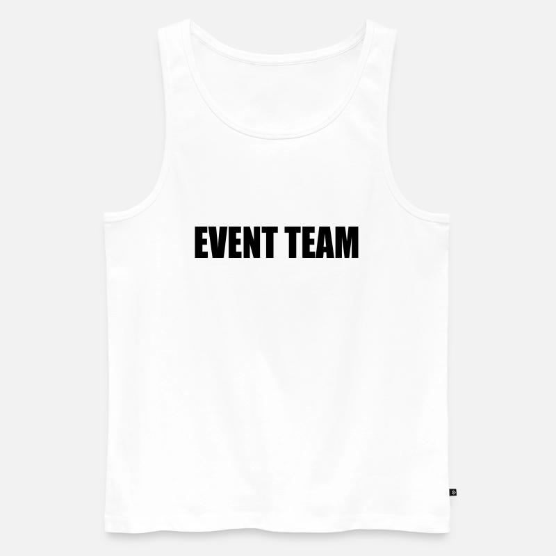 Event team - Canottiera ecologica premium da uomo - bianco