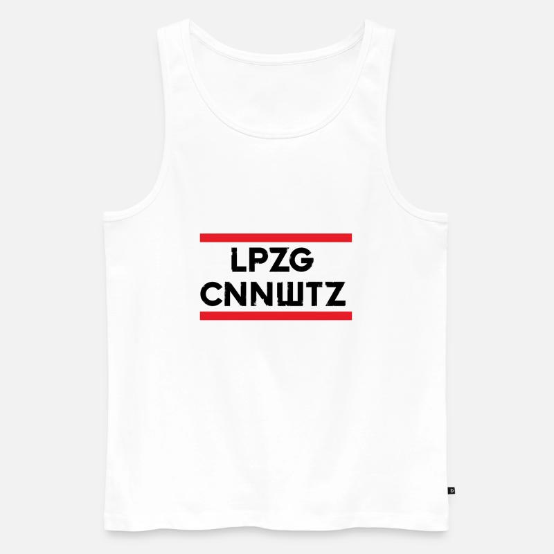 Leipzig Connewitz - Männer Premium Bio Tank Top - Weiß