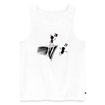 20th Birthday, 20 Year Gift, 20 Year Humor, 20 - Men's Premium Organic Tank Top - white - Front - Michal (187cm)