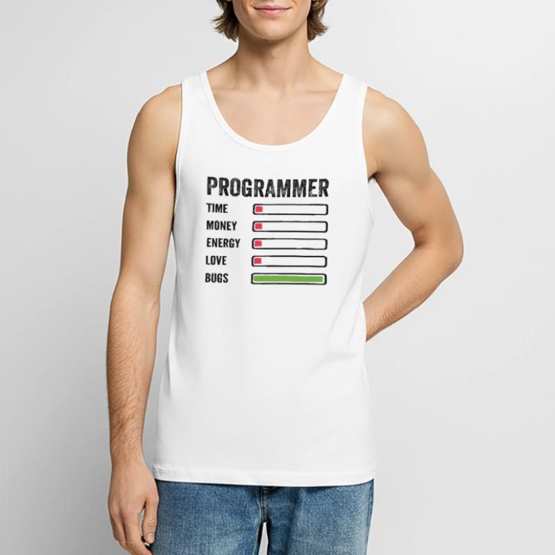 développeur humour programmeur codeur code Débardeur bio Premium Homme