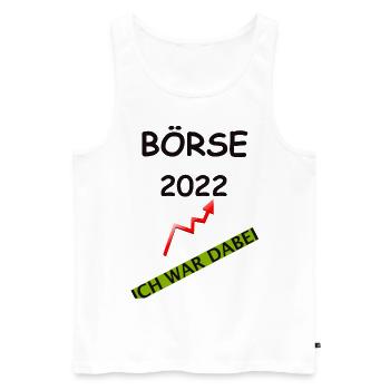 Börse Aktien Investment Kapitalismus Geld T-Shirt - Männer Premium Bio Tank Top - Weiß - Vorne - Michal (187cm)