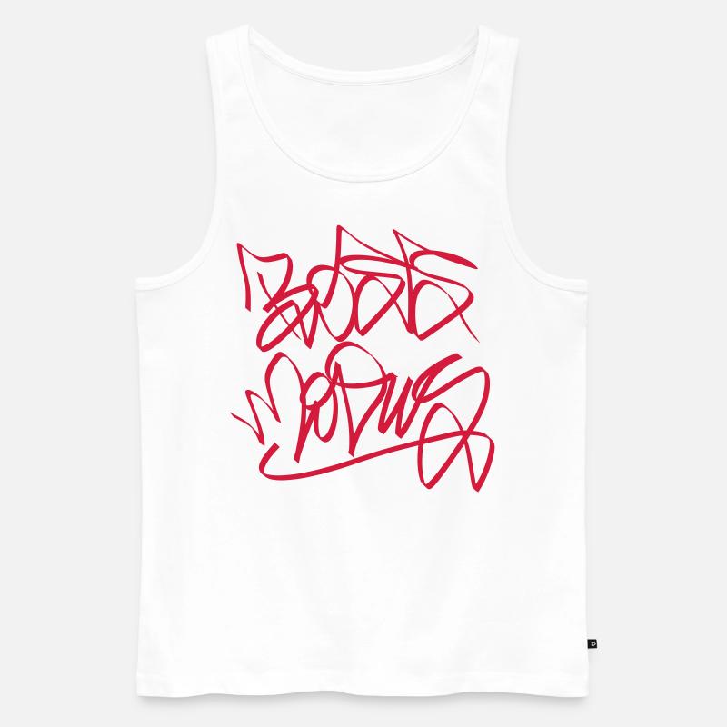 Boss Modus - Männer Premium Bio Tank Top - Weiß