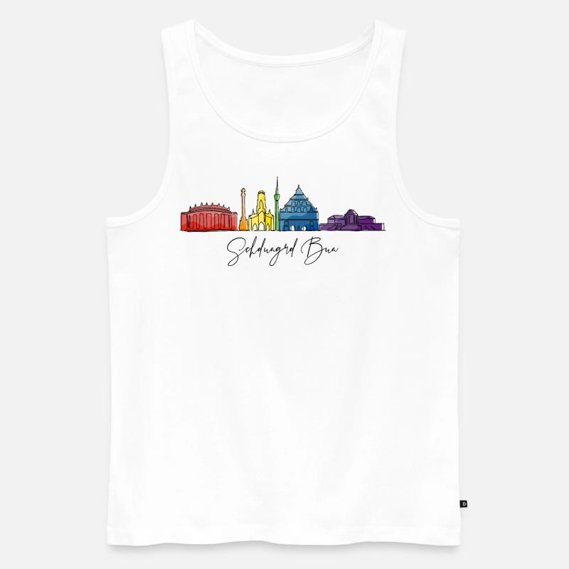 Stuttgart Bua - Männer Premium Bio Tank Top - Weiß