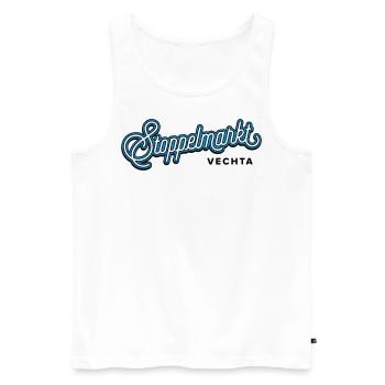 Stoppelmarkt Vechta - Men's Premium Organic Tank Top - white - Front - Michal (187cm)