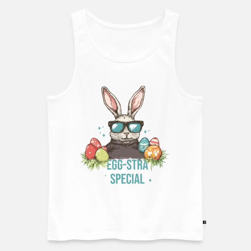 Egg-stra Spezial Ostereier - Männer Premium Bio Tank Top - Weiß