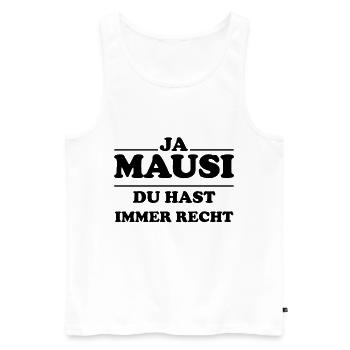 Schatz Liebste lustiger Sprüche Shirt Liebe - Männer Premium Bio Tank Top - Weiß - Vorne - Michal (187cm)