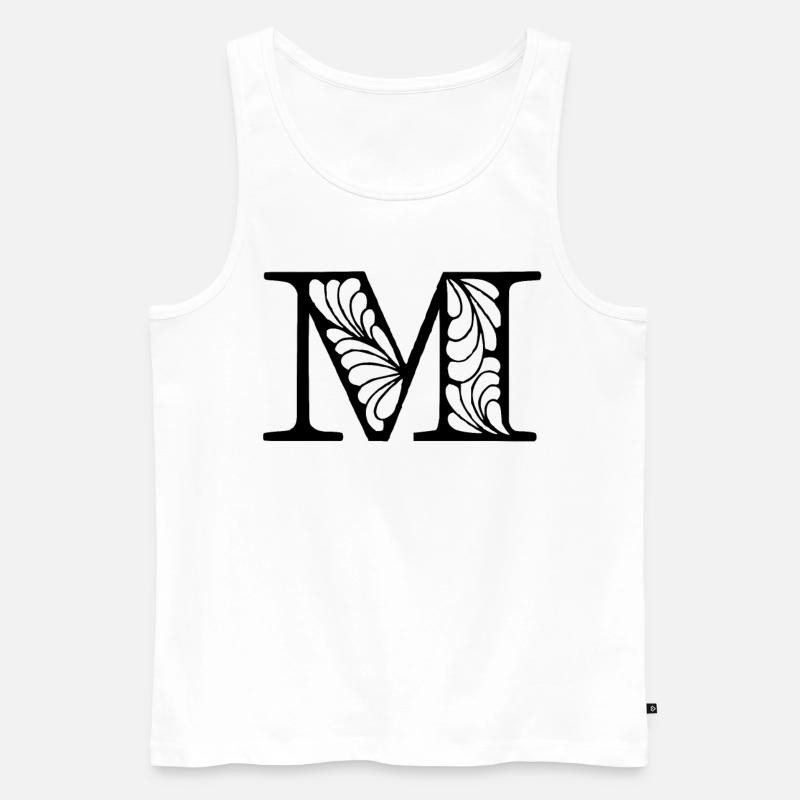 M - Männer Premium Bio Tank Top - Weiß