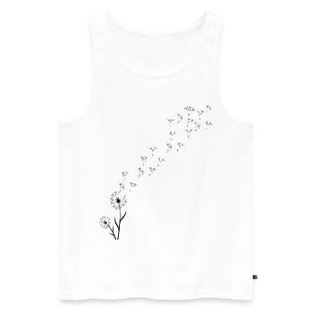 Dandelion Pusteblume - Men's Premium Organic Tank Top - white - Front - Michal (187cm)
