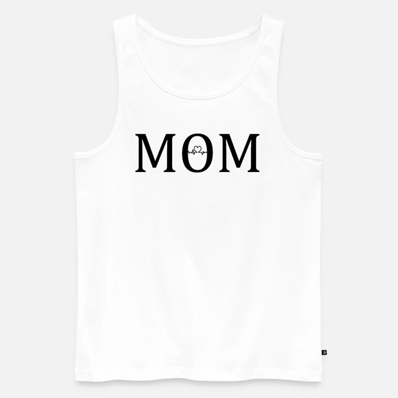 Mama - Männer Premium Bio Tank Top - Weiß
