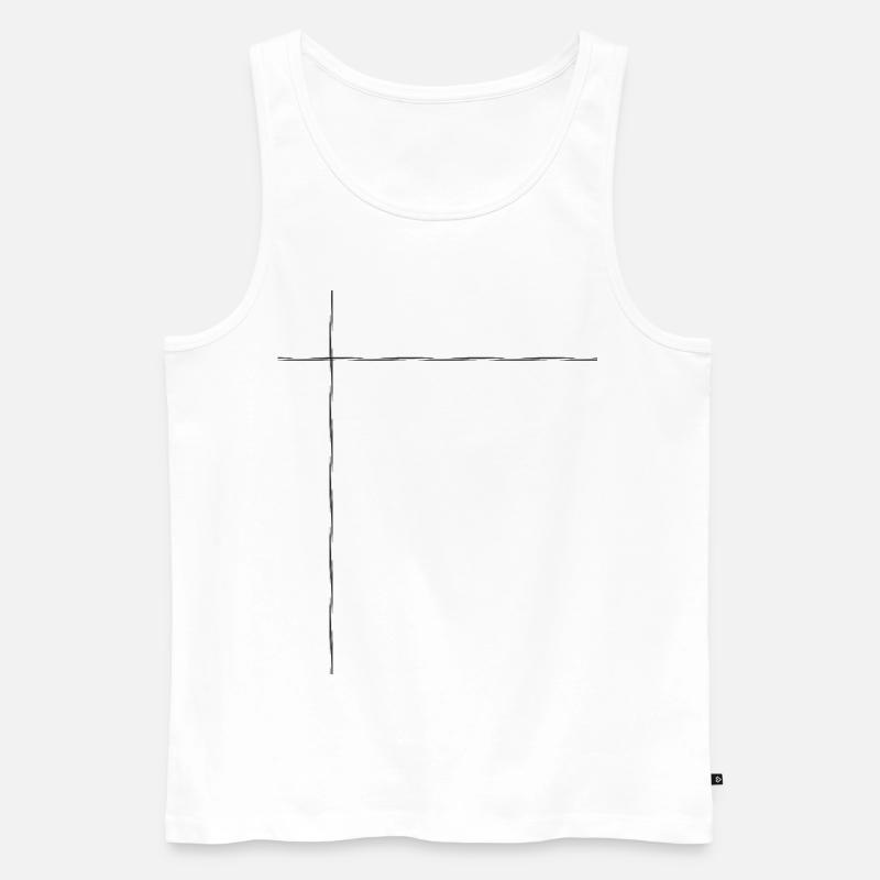 Tabelle - Männer Premium Bio Tank Top - Weiß