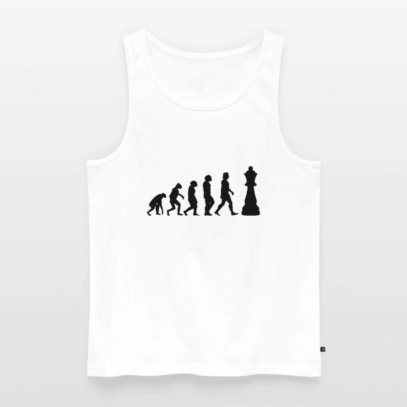 CHESS PLAYER CHESSBOARD Chess Evolution Men's Premium Organic Tank Top