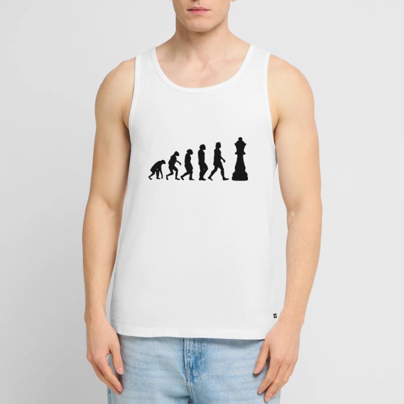 CHESS PLAYER CHESSBOARD Chess Evolution Men's Premium Organic Tank Top