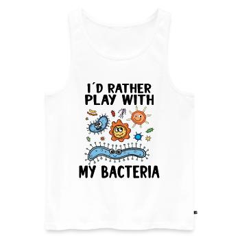 Microbiologiste Microbiology Lab Staph Gift Idea - Débardeur bio Premium Homme - blanc - Devant - Michal (187cm)
