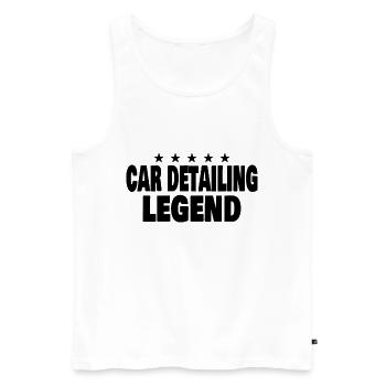 Mobile Car Detailing Auto Detailing Car Detailer - Men's Premium Organic Tank Top - white - Front - AI Model Male 178 light (178cm)