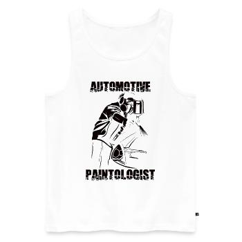 Auto painter Auto Body Painter Car mechanic - Men's Premium Organic Tank Top - white - Front - AI Model Male 178 light (178cm)