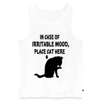 Cats Kitten Cat Mom Cat Dad Cat Cat Cat - Men's Premium Organic Tank Top - white - Front - Michal (187cm)