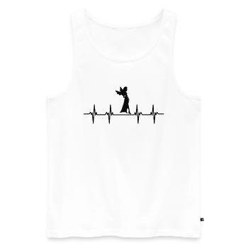 Fairy Fantasy Magic Fairy World Fairy Forest Grand Piano Fairy - Men's Premium Organic Tank Top - white - Front - AI Model Male 178 light (178cm)