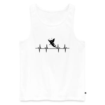 Fairy Fantasy Magic Fairy World Fairy Forest Grand Piano Fairy - Men's Premium Organic Tank Top - white - Front - AI Model Male 178 light (178cm)