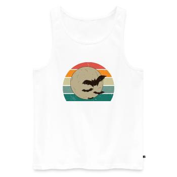 Bats Bat Bat Protection Cave - Men's Premium Organic Tank Top - white - Front - AI Model Male 178 light (178cm)