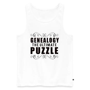 Arbre généalogique Historien de la famille Généalogie Généalogie - Débardeur bio Premium Homme - blanc - Devant - Michal (187cm)