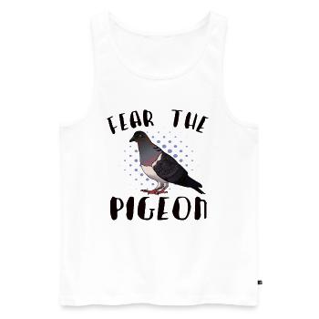 Pigeon Pigeon Racing Pigeon Racer Pigeon Keeper - Débardeur bio Premium Homme - blanc - Devant - Michal (187cm)