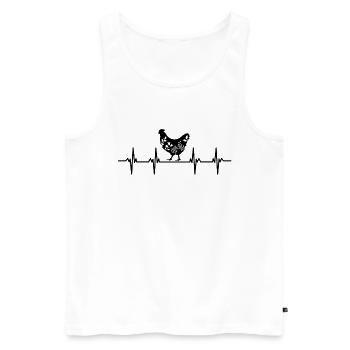 Rooster Hen Egg Eggs Chicks Chicken Coop Stall Chicken Chicken - Men's Premium Organic Tank Top - white - Front - Michal (187cm)